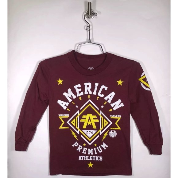 AMERICAN FIGHTER L/S ARLINGTON Boy’s T-shirt -Yout - Picture 2 of 7